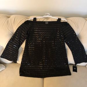 NWT Clara Sun Woo Cold shoulder Top